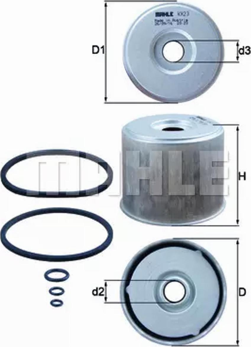 MAHLE KX 23D - Filtru combustibil aaoparts.ro