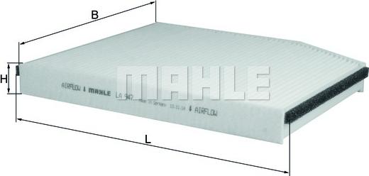 MAHLE LA 947 - Filtru, aer habitaclu aaoparts.ro