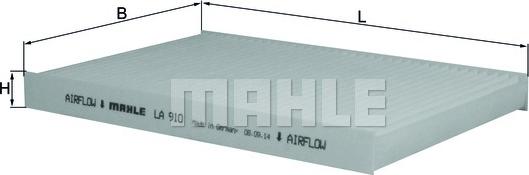 MAHLE LA 910 - Filtru, aer habitaclu aaoparts.ro