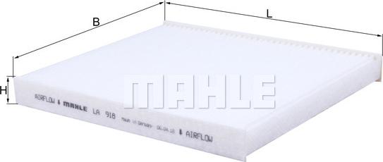 MAHLE LA 918 - Filtru, aer habitaclu aaoparts.ro