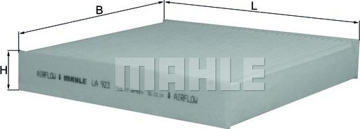 MAHLE LA 923 - Filtru, aer habitaclu aaoparts.ro