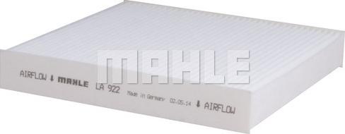 MAHLE LA 922 - Filtru, aer habitaclu aaoparts.ro