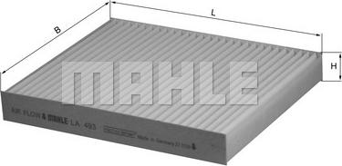 MAHLE LA 493 - Filtru, aer habitaclu aaoparts.ro