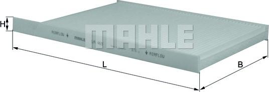 MAHLE LA 469 - Filtru, aer habitaclu aaoparts.ro