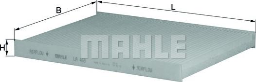 MAHLE LA 463 - Filtru, aer habitaclu aaoparts.ro