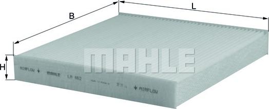 MAHLE LA 462 - Filtru, aer habitaclu aaoparts.ro