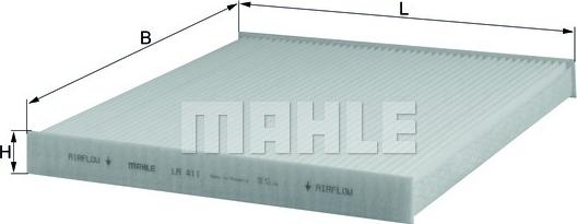 MAHLE LA 411 - Filtru, aer habitaclu aaoparts.ro