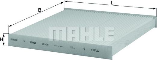 MAHLE LA 430 - Filtru, aer habitaclu aaoparts.ro