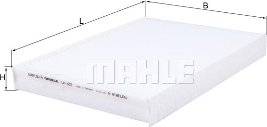 MAHLE LA 437 - Filtru, aer habitaclu aaoparts.ro