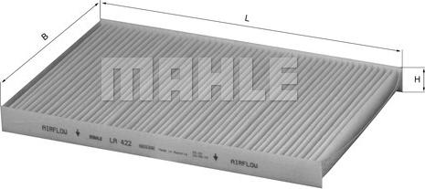 MAHLE LA 422 - Filtru, aer habitaclu aaoparts.ro