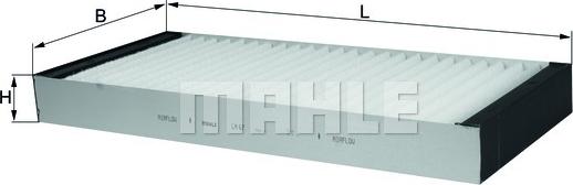 MAHLE LA 67 - Filtru, aer habitaclu aaoparts.ro