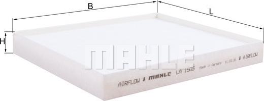 MAHLE LA 1505 - Filtru, aer habitaclu aaoparts.ro