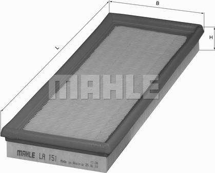 MAHLE LA 151 - Filtru, aer habitaclu aaoparts.ro