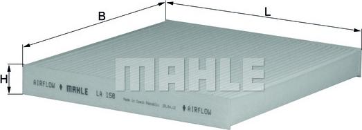 MAHLE LA 158 - Filtru, aer habitaclu aaoparts.ro