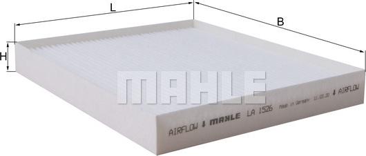 MAHLE LA 1526 - Filtru, aer habitaclu aaoparts.ro