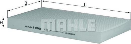 MAHLE LA 152 - Filtru, aer habitaclu aaoparts.ro