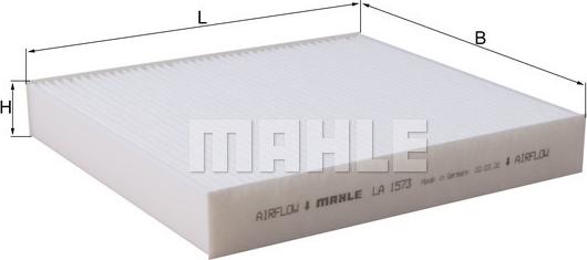 MAHLE LA 1573 - Filtru, aer habitaclu aaoparts.ro