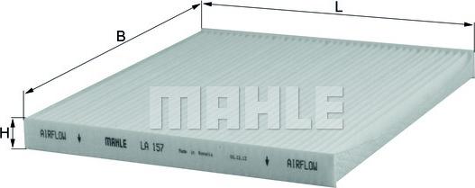 MAHLE LA 157 - Filtru, aer habitaclu aaoparts.ro