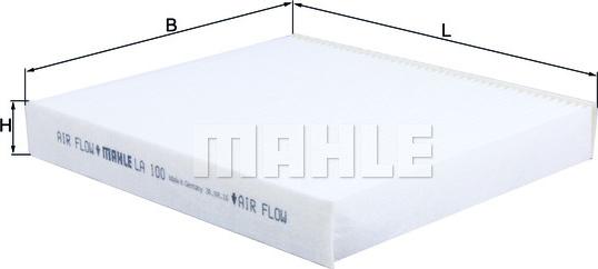 MAHLE LA 100 - Filtru, aer habitaclu aaoparts.ro