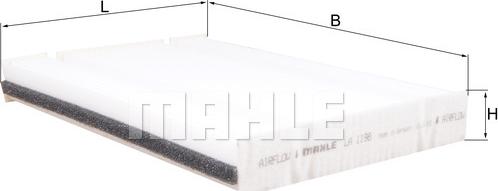 MAHLE LA 1198 - Filtru, aer habitaclu aaoparts.ro