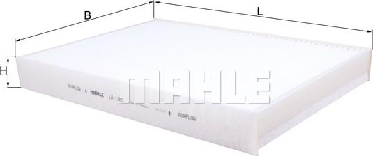 MAHLE LA 1185 - Filtru, aer habitaclu aaoparts.ro