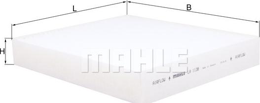 MAHLE LA 1138 - Filtru, aer habitaclu aaoparts.ro