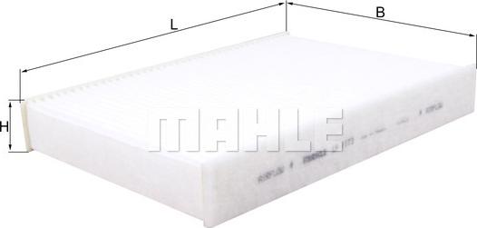 MAHLE LA 1173 - Filtru, aer habitaclu aaoparts.ro