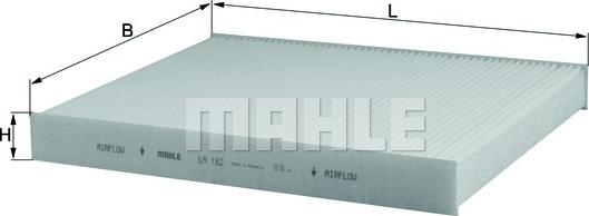 MAHLE LA 182 - Filtru, aer habitaclu aaoparts.ro