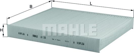 MAHLE LA 120 - Filtru, aer habitaclu aaoparts.ro