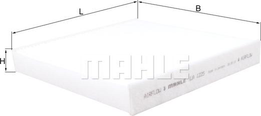 MAHLE LA 1225 - Filtru, aer habitaclu aaoparts.ro