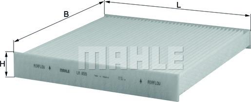 MAHLE LA 859 - Filtru, aer habitaclu aaoparts.ro