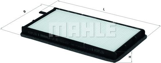 MAHLE LA 80 - Filtru, aer habitaclu aaoparts.ro