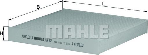 MAHLE LA 82 - Filtru, aer habitaclu aaoparts.ro