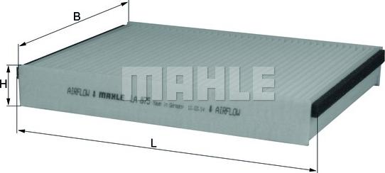 MAHLE LA 875 - Filtru, aer habitaclu aaoparts.ro