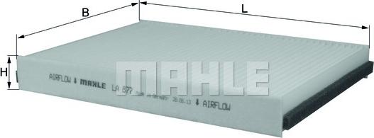 MAHLE LA 877 - Filtru, aer habitaclu aaoparts.ro