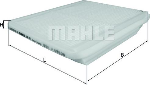 MAHLE LA 39 - Filtru, aer habitaclu aaoparts.ro