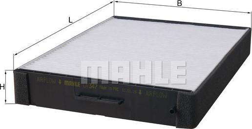 MAHLE LA 347 - Filtru, aer habitaclu aaoparts.ro