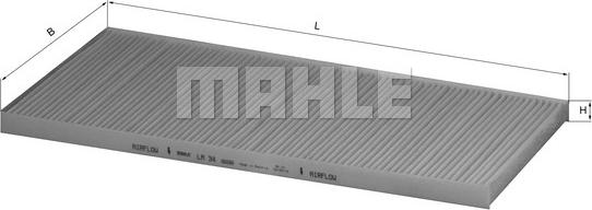 MAHLE LA 34 - Filtru, aer habitaclu aaoparts.ro