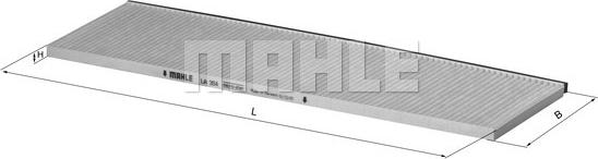 MAHLE LA 354 - Filtru, aer habitaclu aaoparts.ro