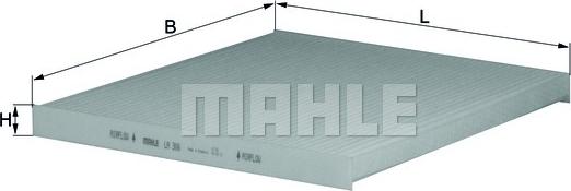 MAHLE LA 306 - Filtru, aer habitaclu aaoparts.ro