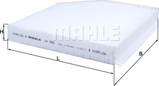 MAHLE LA 386 - Filtru, aer habitaclu aaoparts.ro