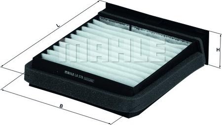 MAHLE LA 376 - Filtru, aer habitaclu aaoparts.ro