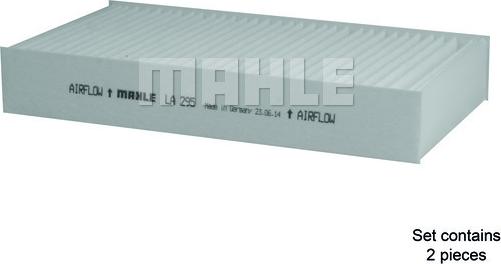 MAHLE LA 295/S - Filtru, aer habitaclu aaoparts.ro