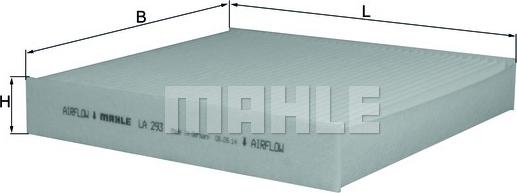 MAHLE LA 293 - Filtru, aer habitaclu aaoparts.ro