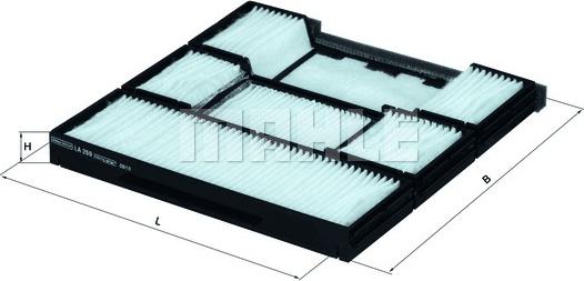 MAHLE LA 269 - Filtru, aer habitaclu aaoparts.ro