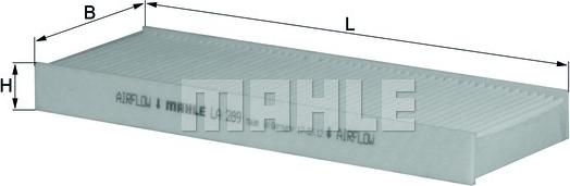 MAHLE LA 289 - Filtru, aer habitaclu aaoparts.ro