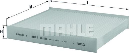 MAHLE LA 220 - Filtru, aer habitaclu aaoparts.ro