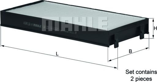 MAHLE LA 221/S - Filtru, aer habitaclu aaoparts.ro