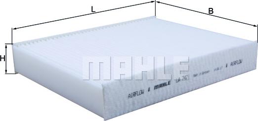 MAHLE LA 742 - Filtru, aer habitaclu aaoparts.ro