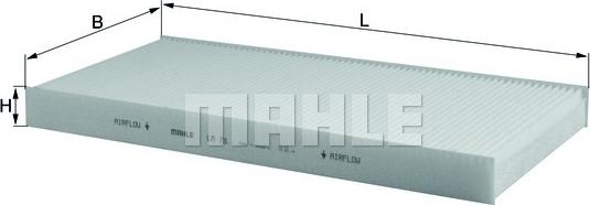 MAHLE LA 78 - Filtru, aer habitaclu aaoparts.ro